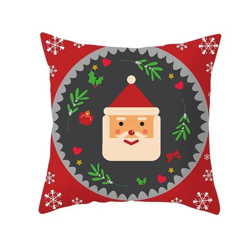 Fronhas temáticas de Natal Acessórios para carro Escritório Papai Noel Sala de estar Sofá Fronhas para casa