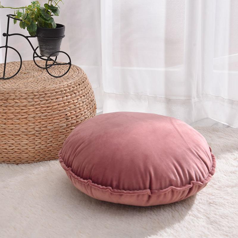 Nordic Meditation Cushion Futon Round Cushion Covers Velvet Throw Pillow Case Sofa Car Bed Decor Cushion Cover Lumbar Pillow