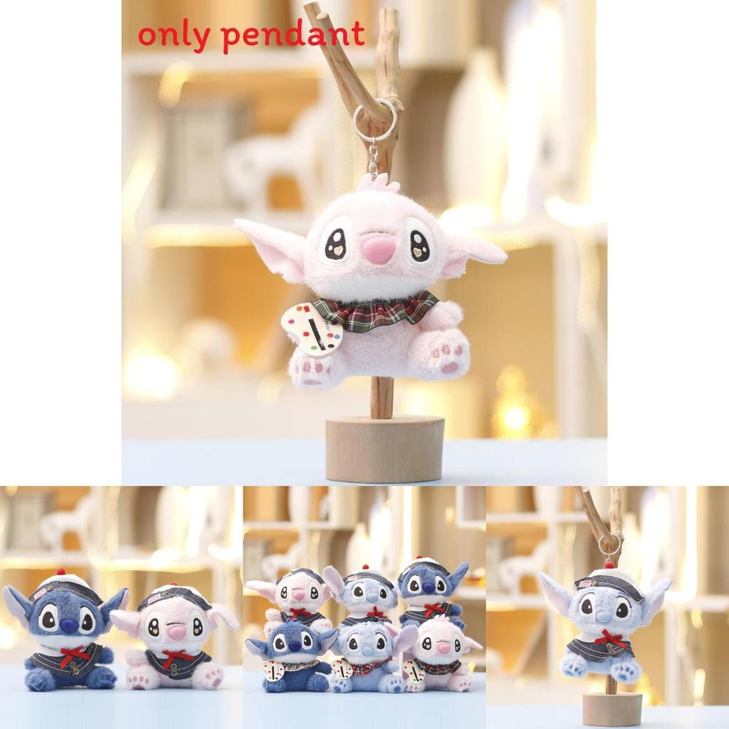 Stitch Plush Toy Keychain With Scarf And Trench Coat Design For Kids And Collectors