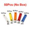 100/200 Pcs Continental Car Fuses Set European Bar Torpedo Fuse Automotive Circuits For Vintage Classic Cars 5/8/10/16/25 AMP Fuse Holders1