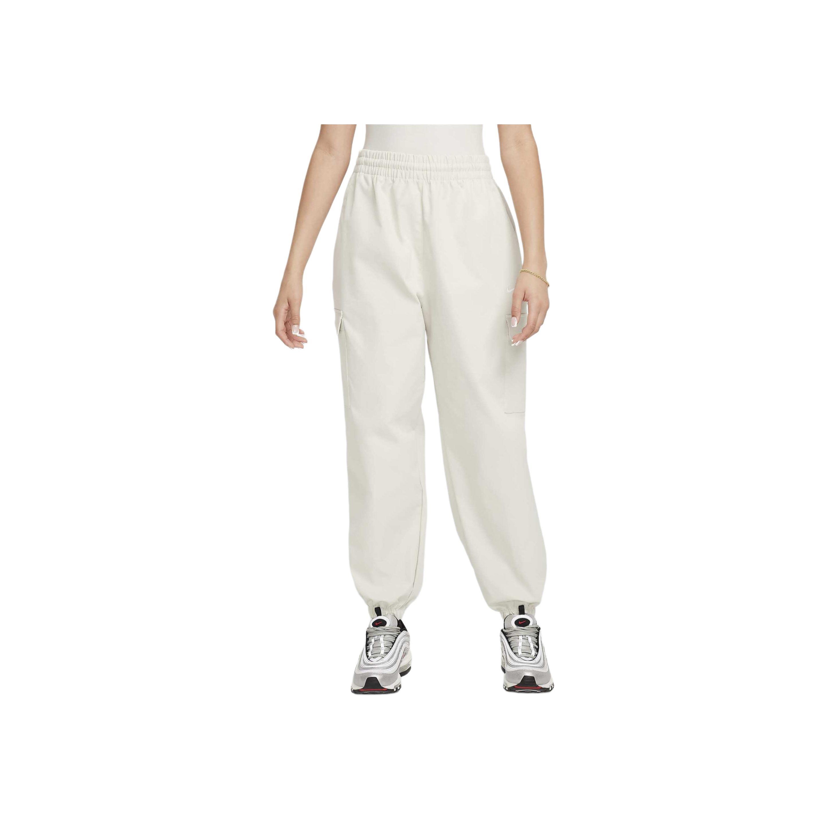 Nike Sportswear Big Kids  (Girls ) Cargo Trousers  Light Bone/White  FZ5554-072 XL