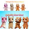 Amigatido Meow Meow Plush Toy With Soft Short Pile For Kids And Collectors