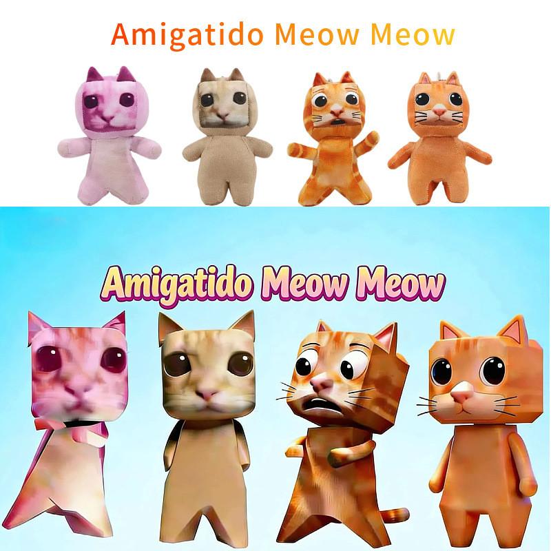 Amigatido Meow Meow Plush Toy With Soft Short Pile For Kids And Collectors