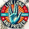 Live Long and Prosper Metal Wall Art Sign 8x8 Inch Aluminum Engraved Plaque Decor for Home Kitchen Restaurant