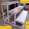 Three-Tier Trapezoidal Display Rack for Supermarket or Flower Stall