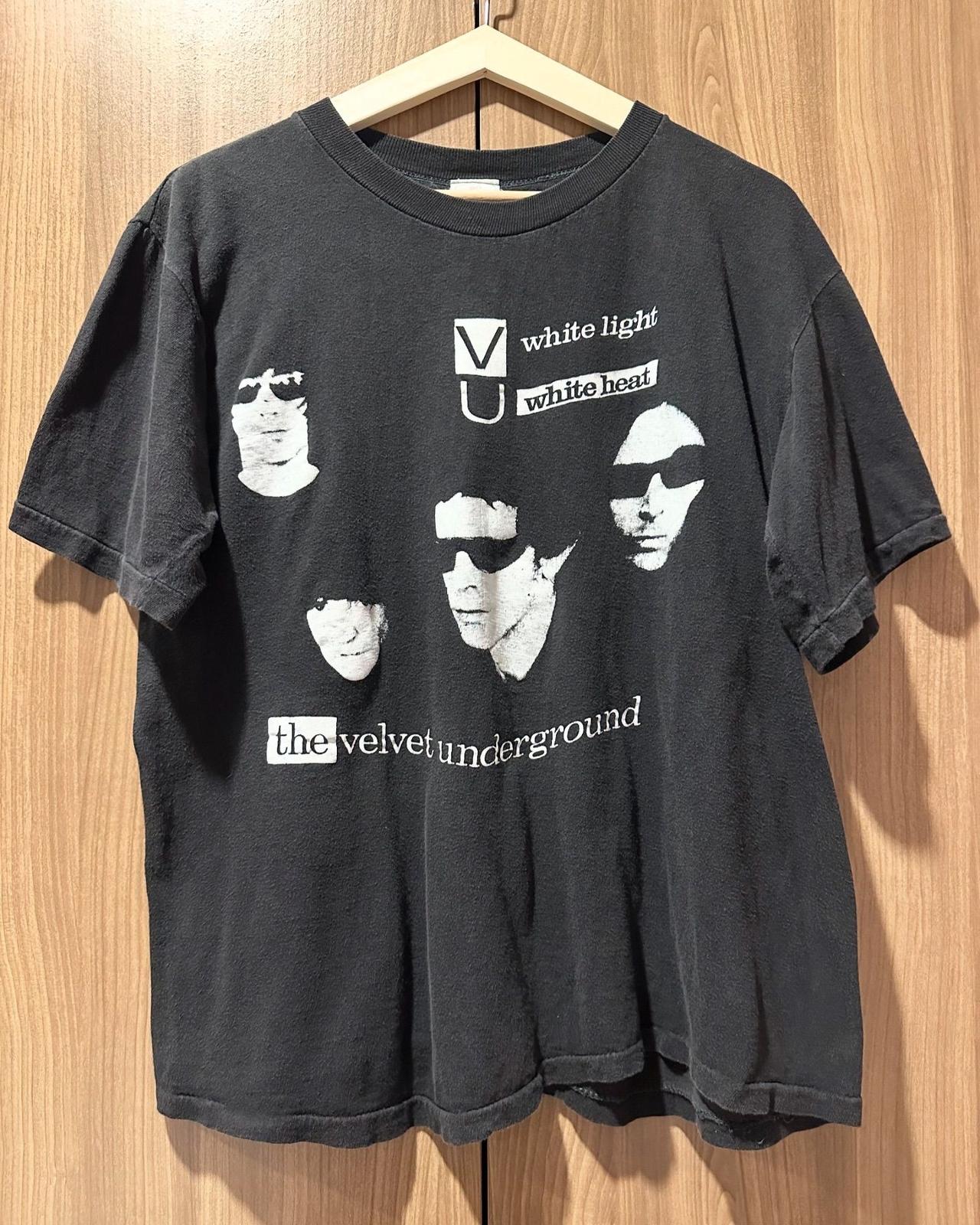 SALE The Velvet Underground band rare design black short sleeve T shirt XXL