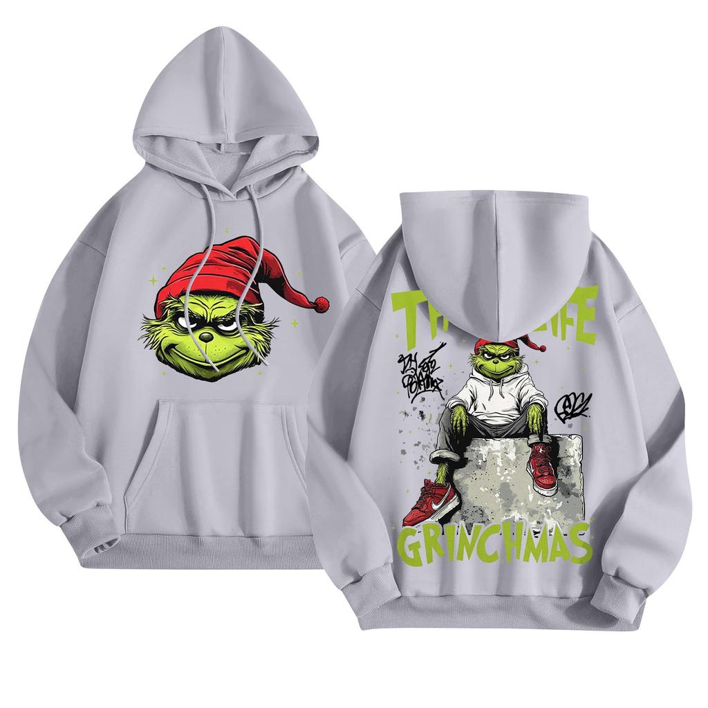 Women's Fashion Lightweight Long Sleeve Pullover With Pockets Rugby Print Hoodie