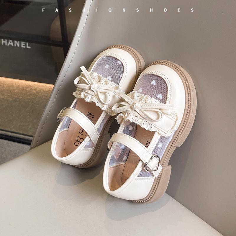 

Girls leather shoes spring and autumn 2025 new children s princess shoes soft-soled baby girl shoes black loafers single shoes 23-25 yards whole box shot 30 pairs