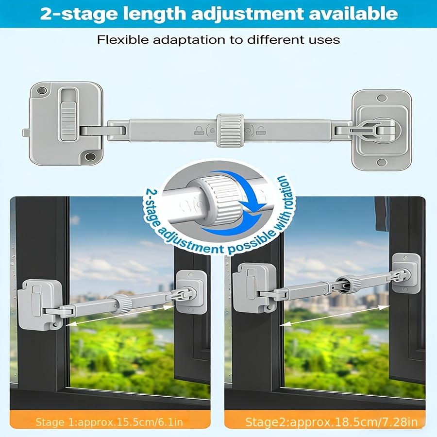 1PC Childproof Locks Anti-cracking Window Locks No-punch Window And Door Locks Childproofing Baby Protection Products