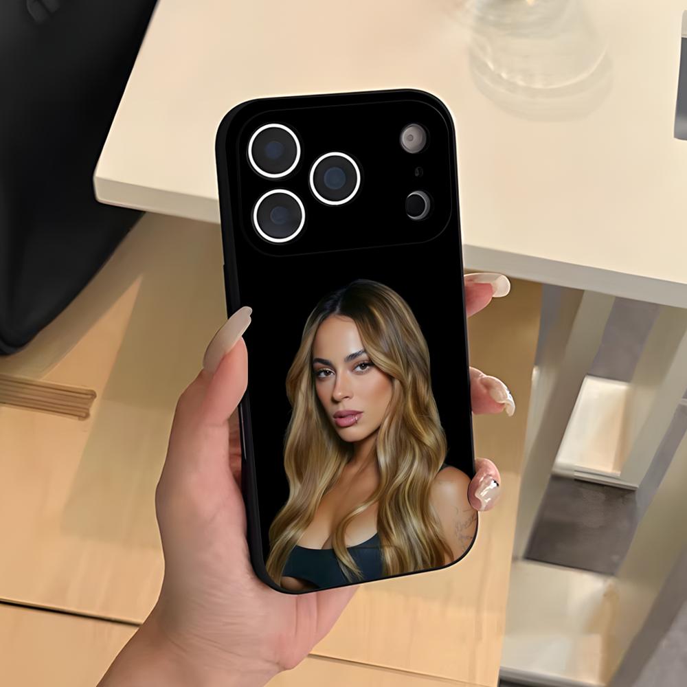 Singer T-TINI M-Martina Phone Case For IPhone 17 Air 16 E Pro Max 15 14 13 Mini 12 Pro 11 Max Plus Black Soft Shell