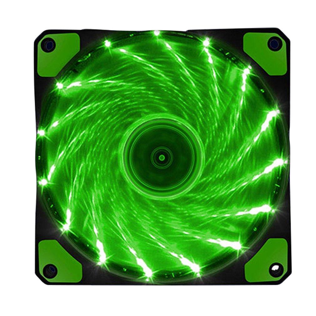 120mm RGB PC Cooling Fan Case Fans Computer Case 15 Lights Streamer 12025 Chassis Fan RGB LED PWM Light Heat Dissipation Fan