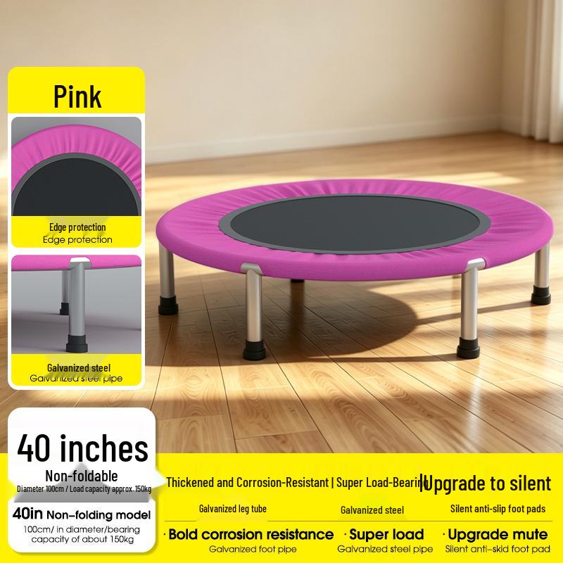 Binnenshuis Fitness Trampoline voor Kinderen & Volwassenen - Springbed met Veren