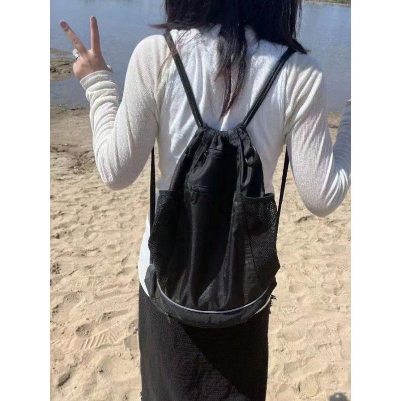Multifunktionaler Rucksack, Freizeitrucksack, Modischer Kordelzugbeutel mit großem Fassungsvermögen, Schultasche