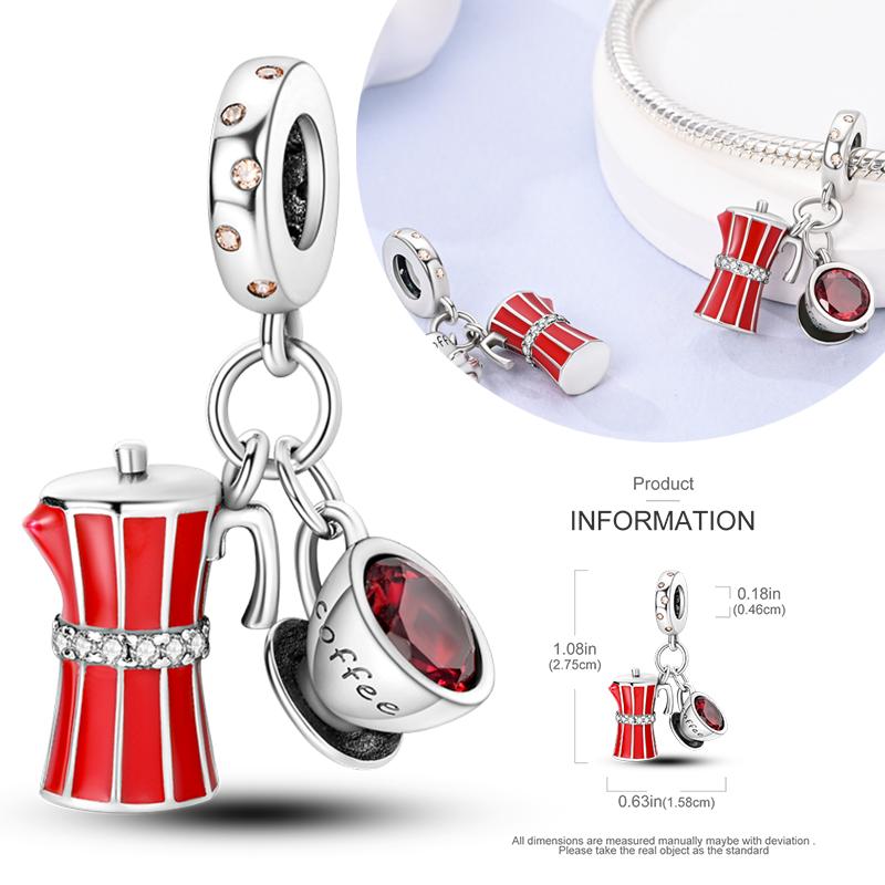 Copper Charms Beads Perfume Animal Butterfly Pendants Fit Original Bracelet Diy Jewelry