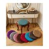 A Solid Color Circular Cushion Suitable for Living Room Sofas, Bedrooms, and Offices