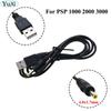 1pc 0.8m 4.0x1.7 MM Cable / 2-In-1 USB Data Cable Charger Charging Cord For PSP 2000 3000 Gaming Accessories