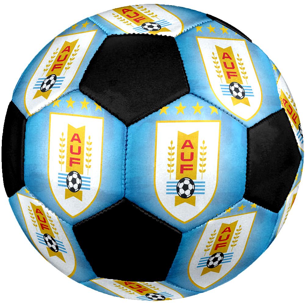 SIZE 5 Uruguayan Football Association Soccer Ball Colorful All Ages Machine Stitched PVC Competition Ready Durable High-Bounce