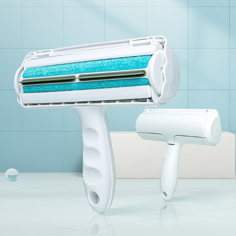 

Обновленная щетка-удалятор шерсти животных, идеальный инструмент для удаления летающей шерсти кошек и собак, и липкий ролик-расческа для шерсти кошек Upgrade the handle синий