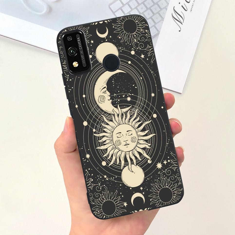 Soft Silicone Cases For Huawei Honor 9X lite Case JSN-L21 JSN-L22 JSN-L23 Coque Fundas Luxury Design Pattern Soft Silicone Etui