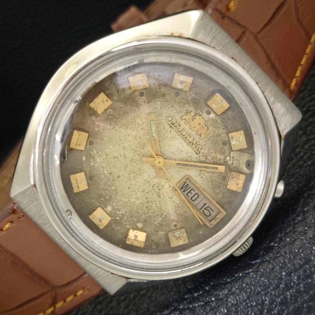 

ORIENT AUTOMATIC JAPAN 46943 MENS VINTAGE ORIGINAL DIAL WATCH a703391-1 R213b-a703391