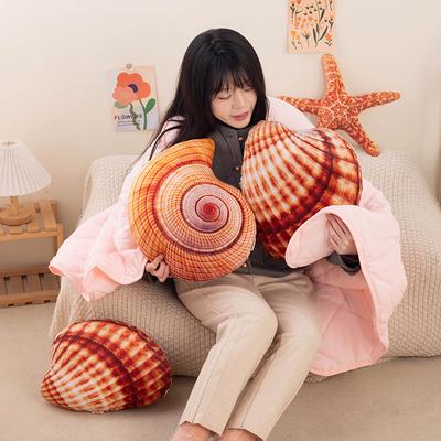 Simulierte Meereslebewesen Kissen Druck Speziell geformte Seestern Muschel Schnecke Weiches Sofa Heimdekoration Kissenkissen