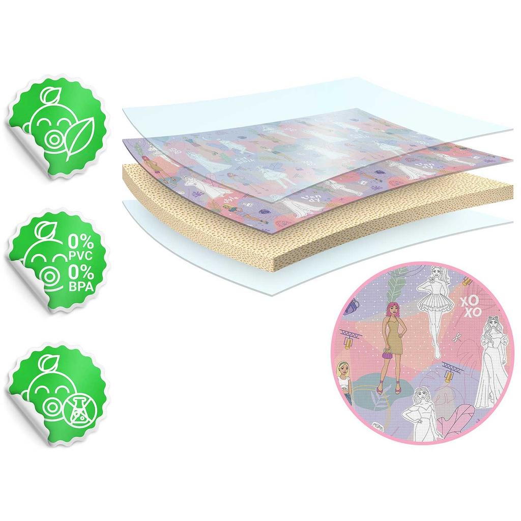 Foam Coloring Mat, Rolled, 200 X 120 X , Ricokids