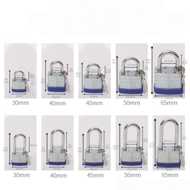 1Pcs Warehouse Car And Ship Lock Thousand Layer Lock Long/Short Beam Industrial Engineering Outdoor Waterproof Padlock