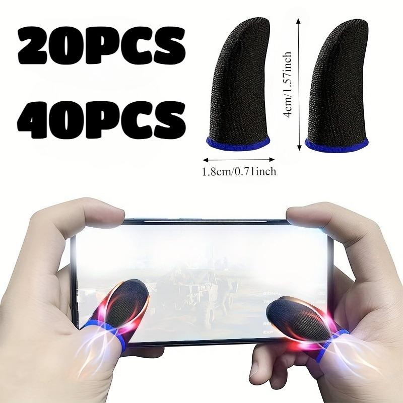 40pc Gaming Finger Cover Game Controller Suitable For PUBG LOL Anti Sweat Scratch Touch Screen Game Finger Thumb Cover Glove 5