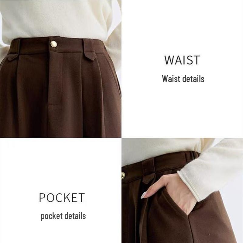 Woolen High-Waisted A-line Winter Midi Skirt