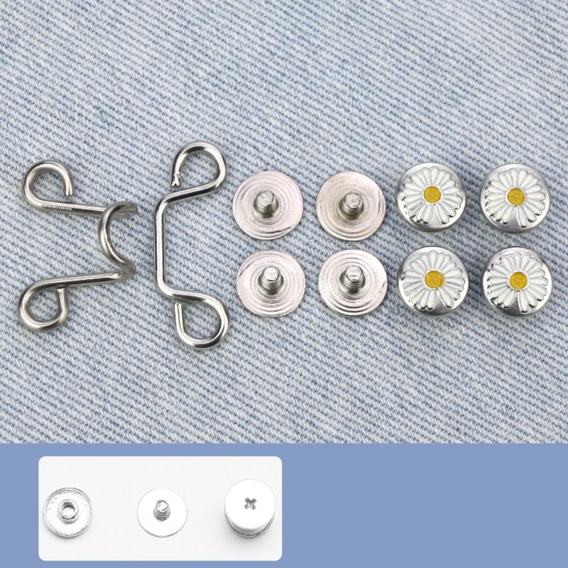 Waist Tighten Brooch Pin for Pants with Anti-Exposed Buckle Brooch Clip Jeans Waist Pin Clothing Accessories for Female
