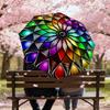 1PC mandala colorful Umbrella-8-Rib Reinforced, Automatic Open, Lightweight & Durable, Cute Fashion Accessory for Outdoor, Beach, or Casual Use, Beach