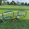 Monterat Fällbart Fotbollsmål Set, Bärbar Sportleksak, Lämplig för Inomhus/utomhusaktiviteter, Barnpresent Fotboll