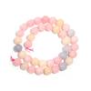 Morganite kamienne koraliki różowe niebieskie luźne koraliki do tworzenia biżuterii bransoletki akcesoria DIY Strand 15 "4-12mm