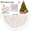 Splicing and Hot Stamping Christmas Tree Skirt Decorations Christmas Tree Group Decoration and Decoration Supplies