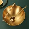 Stainless Steel Golden Rice Bowl Set