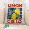 Limoncello Cocktail Pillow Case 3D Print Polyester Fiber 40*40 cm Home Sofa Throw Pillow Cover Decoration Festival Gift
