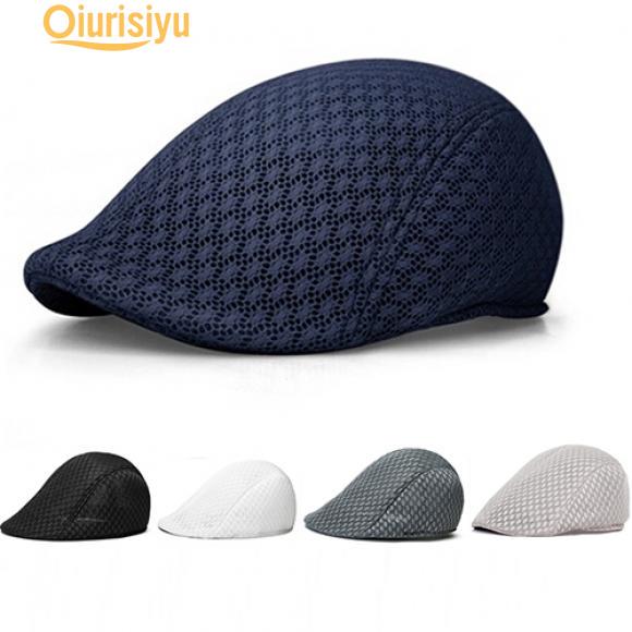Unisex Mesh Sun Flat Cap Golf Beret 