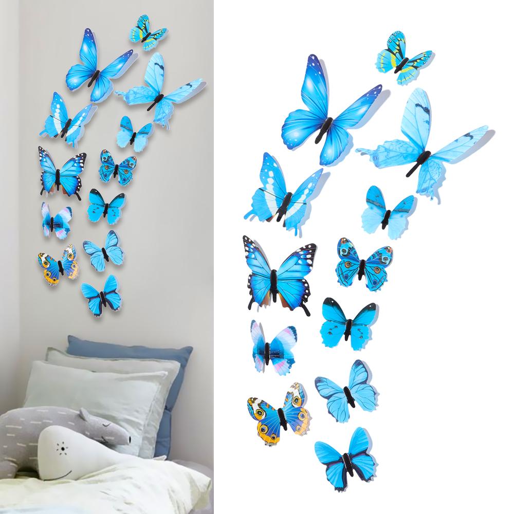 

DIY красочные наклейки светящиеся 3D бабочки настенные наклейки бабочки светящиеся наклейки обои