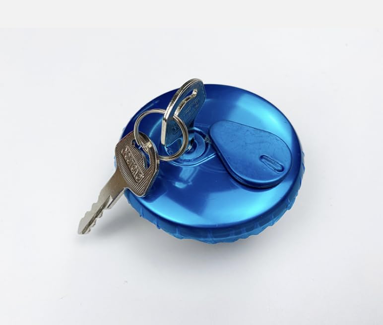 GN125 Compatible Tank Cap with Keys, Set of 2, Replacement for Genuine Tanks, Compatible with Aftermarket Tanks