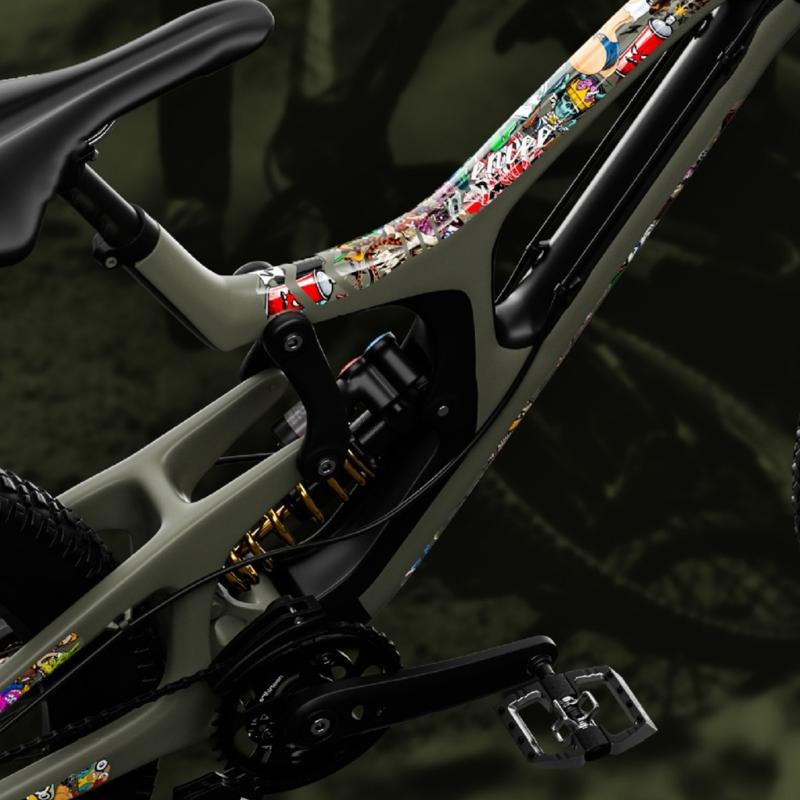 Road Bike Protective Film Removable Sticker Bicycles Chain Guard Frame Cover Front Fork Decals Sticker Protections Tape