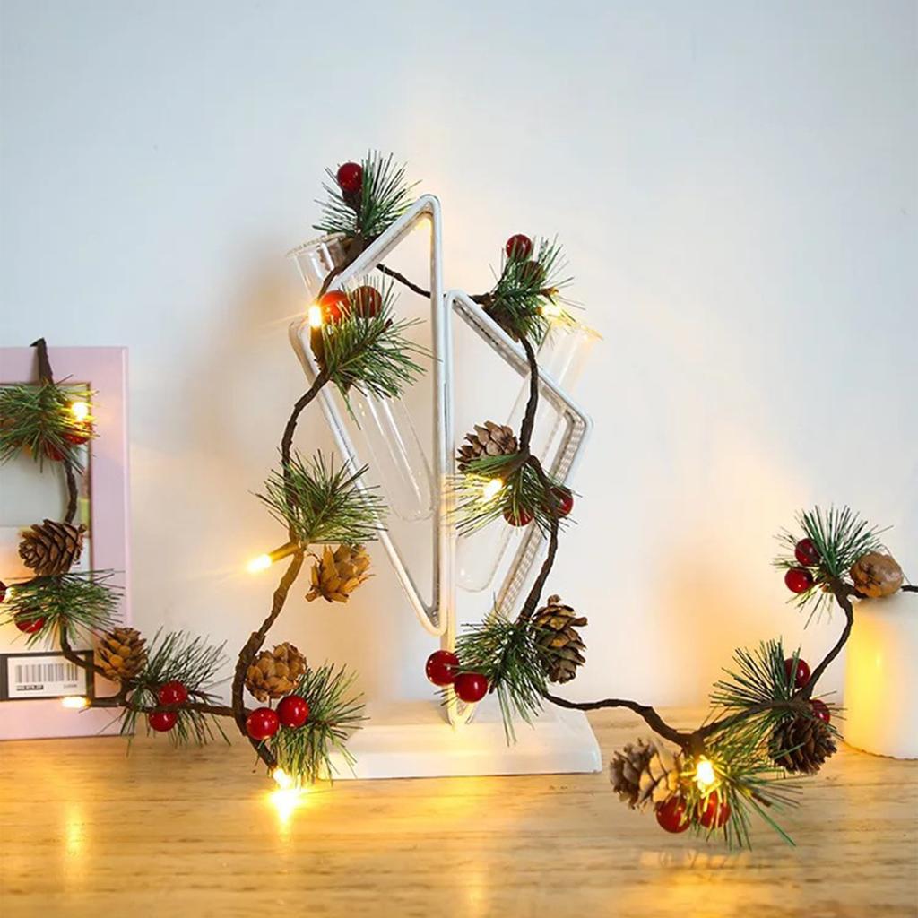 LED Copper Wire Lights Pinecone Light String Pine Needle Decoration Small Decorative Lights