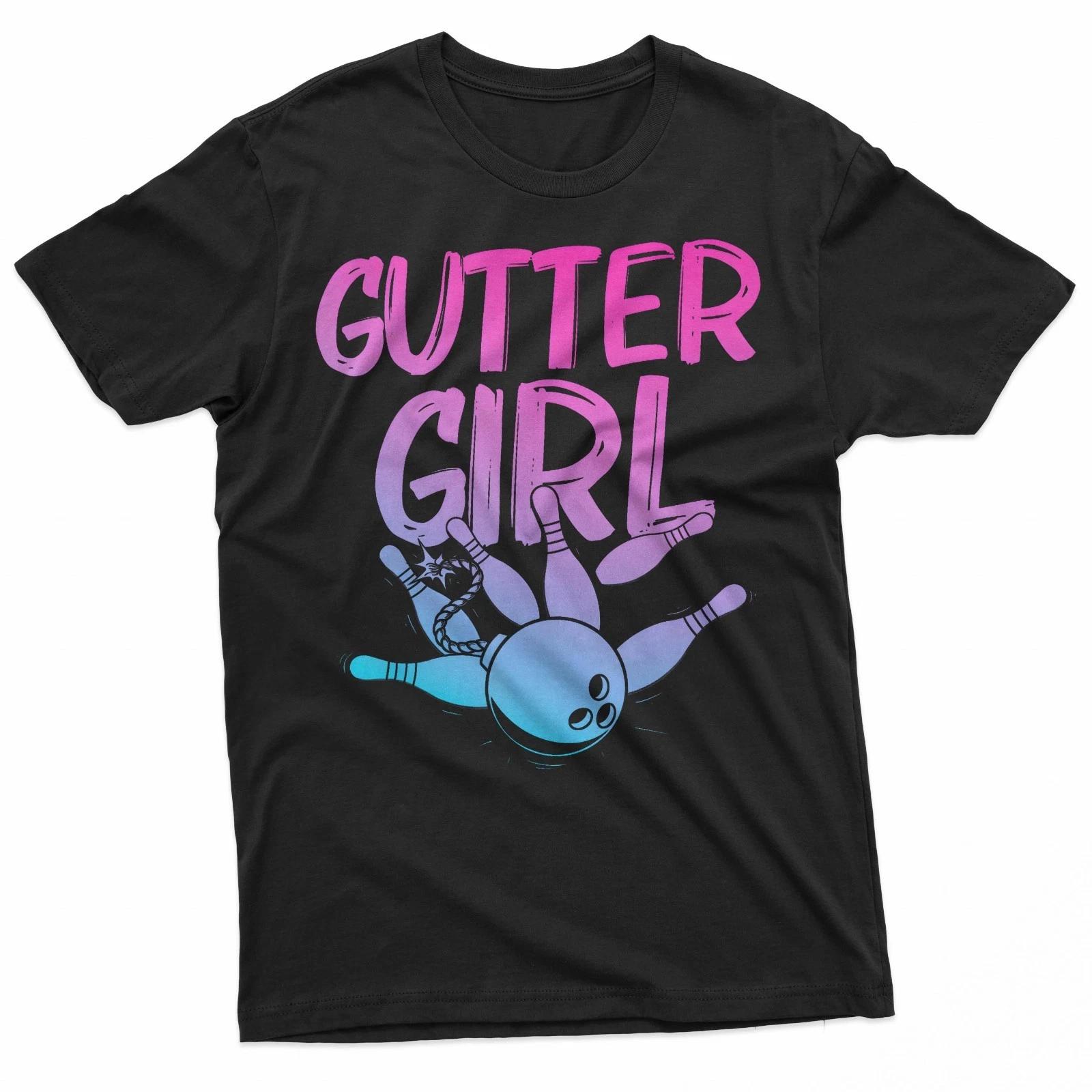 Funny Bowling Design For Girls Women Bowler Bowling Lover 100% Cotton T-shirt Mens Tees Top 4XL