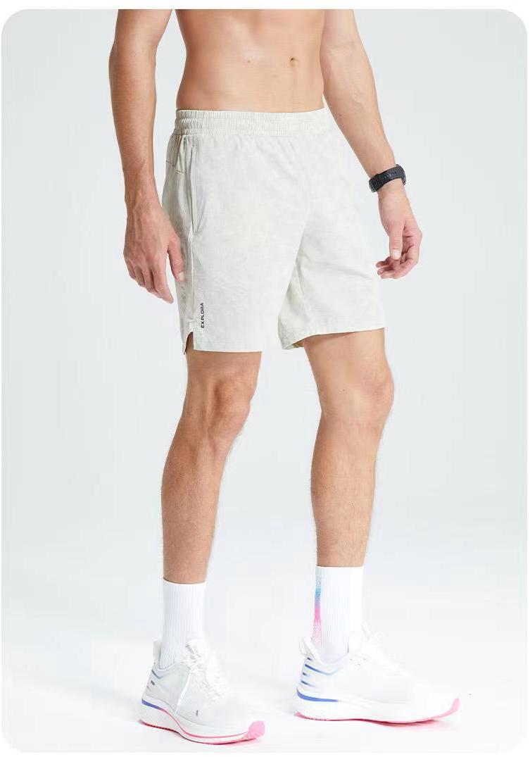 2024 Summer Men s Quick-Dry Fitness Running Capris: Fashionable Casual Outdoor Sports Shorts M