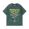 275 GSM Washed T-shirts 100% Cotton My Hero Academia V15 Deku Print Unisex Heavy Cotton T Shirt