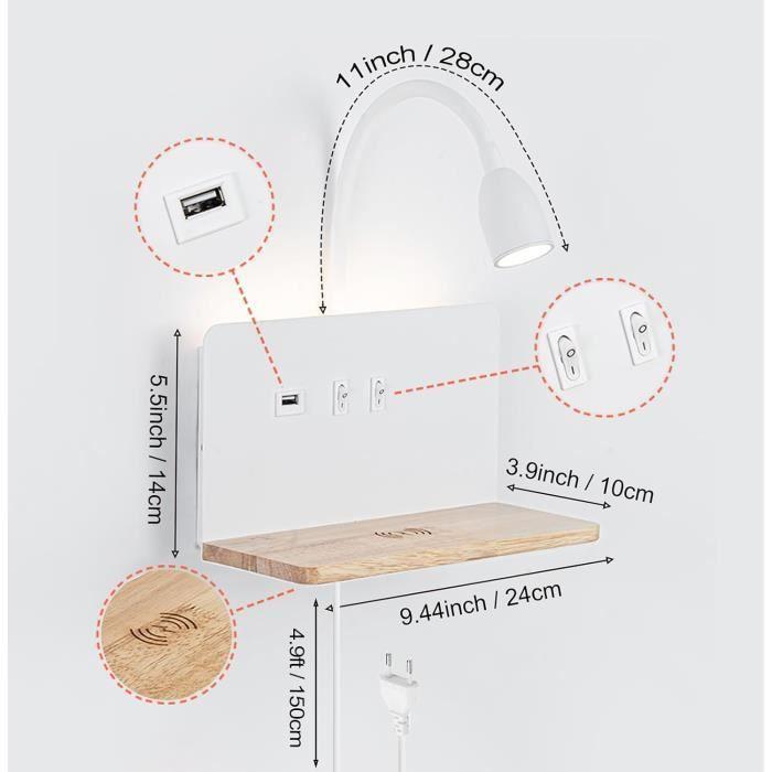Applique murale intérieure led senfay