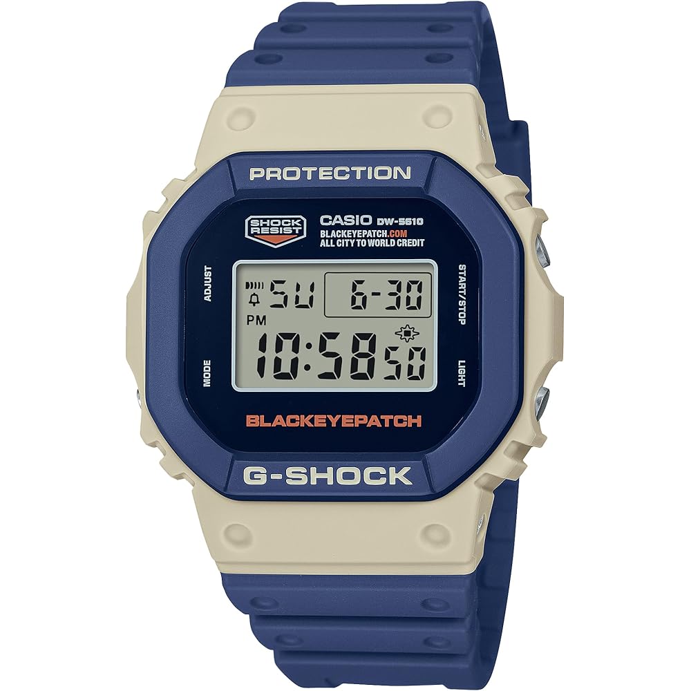 Casio G-Shock DW-5610BEP-2JR Men s Collaboration Watch Navy BlackEyePatch Design