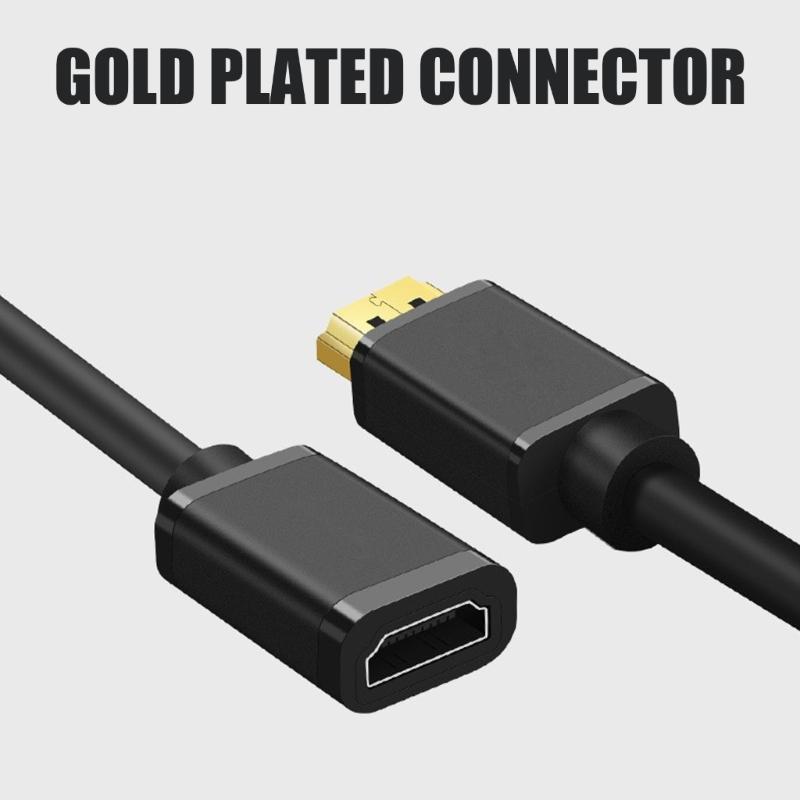 4K HDTV Port Extension Cable Male To Female Adapter Cord Compatible 2K 1080P for HDTV Laptop and More
