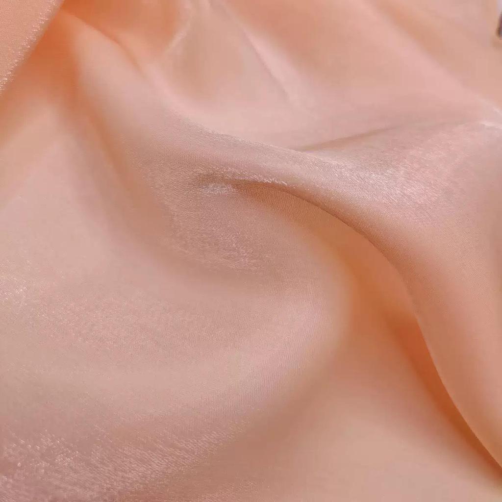 Bright Glitter Satin Organza Fabric - Encrypted Polyester for Silky Dress and Hanfu