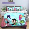 Teen Titans Vai! Set Biancheria da Letto Stile Carino Copripiumino Federa Senza Imbottitura, Morbido Arredo Casa Camera da Letto, Regalo Perfetto per i Fan.chl