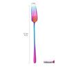 Korean Style 304 Stainless Steel Long Handle Fork - Ideal for Steak, Salad, and Western Tableware in Restaurants or Homes